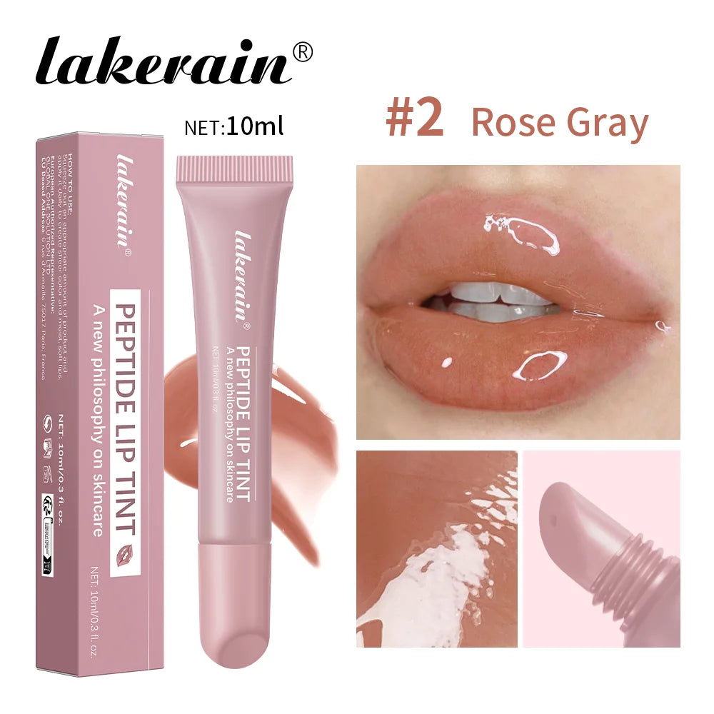 10ml Mirror Lip Glaze Moisturizes Jelly Lip Enrichment Oil Lasting Water Light Glass Lip Oil Remove Line Lip Protection Serum