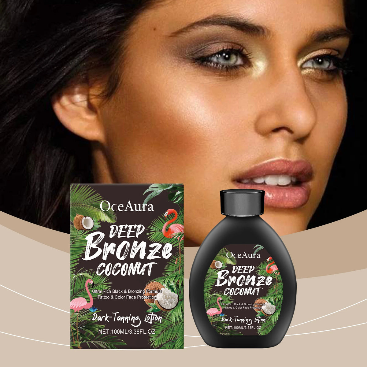 Coconut Self-Tanning Lotion Sunless Tanning Natural Self-Tanning Lotion Radiant Glow Smooth Skin Deepens Skin Tone Accelerates