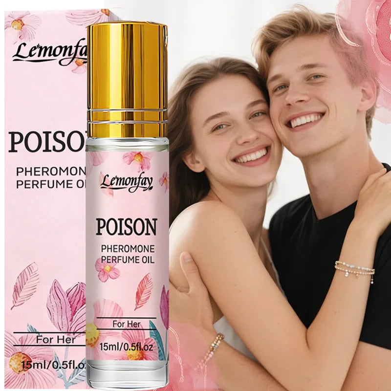 Lemonfay Pheromone Perfume Oil For Her | Alluring Feminine Scent | Long-Lasting Portable Roll-On Fragrance 15ml