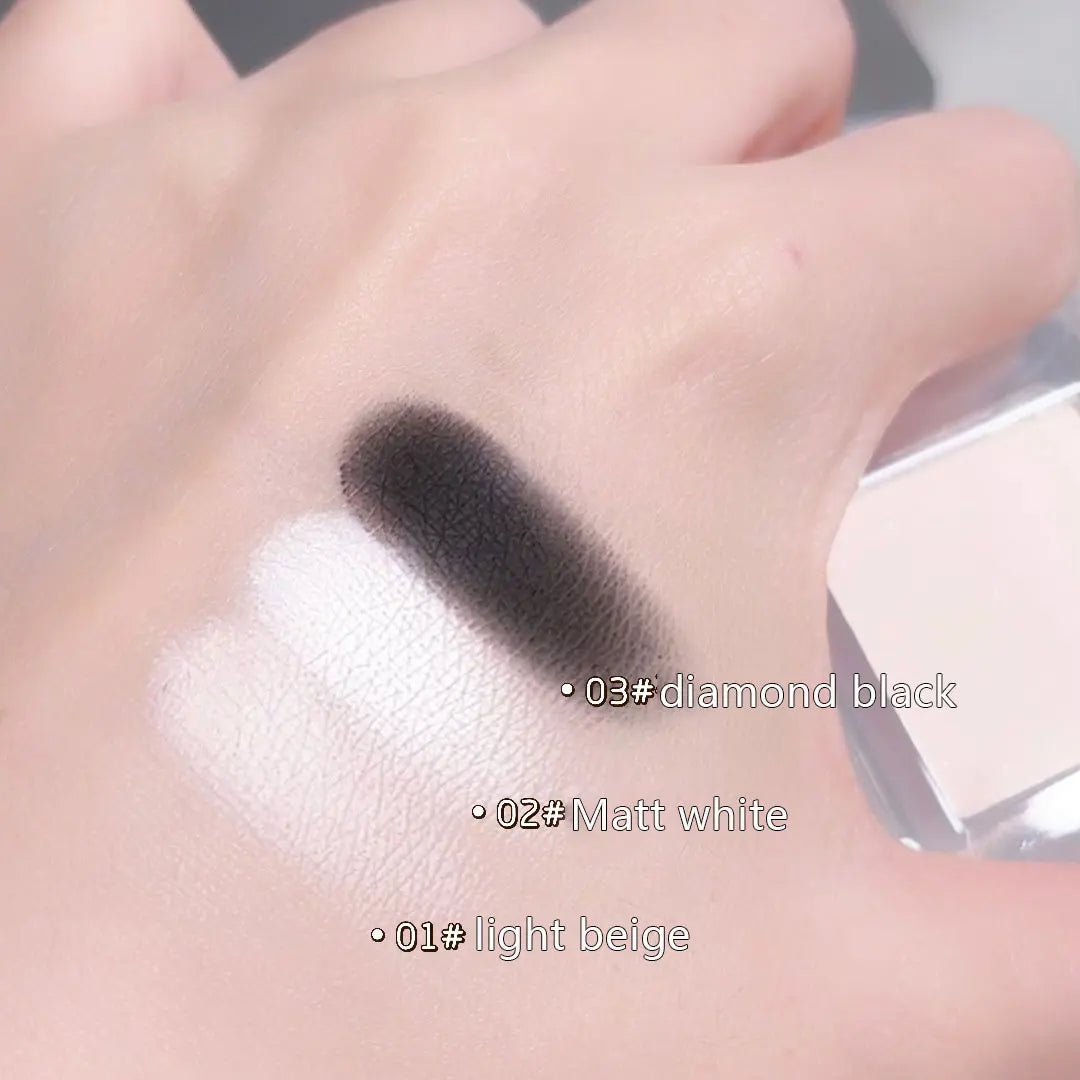 1Pcs Monochrome Matte Highlight Smoked Eye Shadow Plate Powder Is Delicate and Durable, Naturally Brightening Dopamine Eye Shado