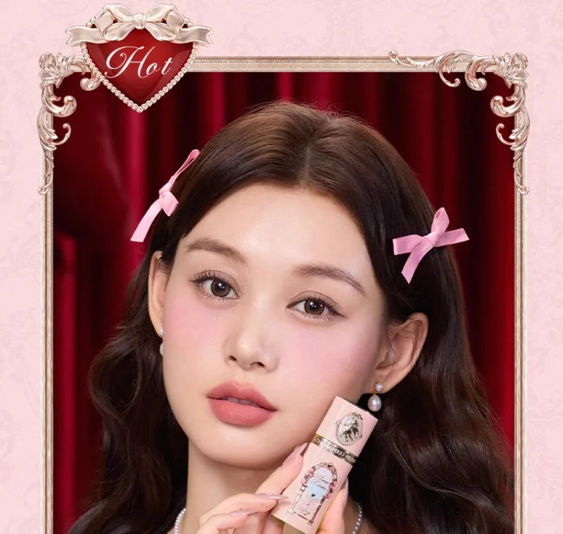 Flower Knows Strawberry Cupid Collection Liquid Blush Makeup for Cheeks Matte Finish Face Blushes Cream For Healthy Natural