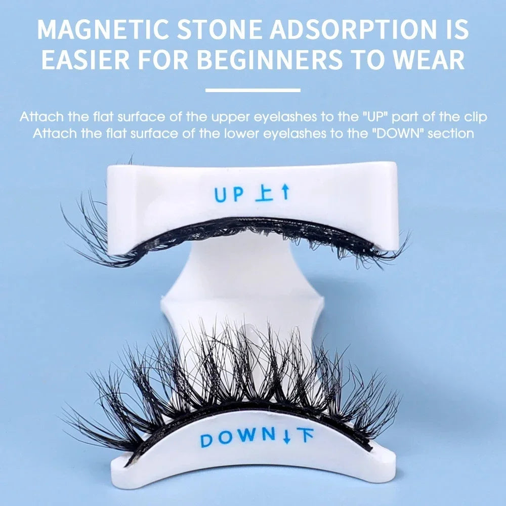 Professional  EyelashesTweezer Curler Clip Clamp  Makeup 3D Mink Eyelashes Tweezer Magnetic Eyelashes Extension Applicator False