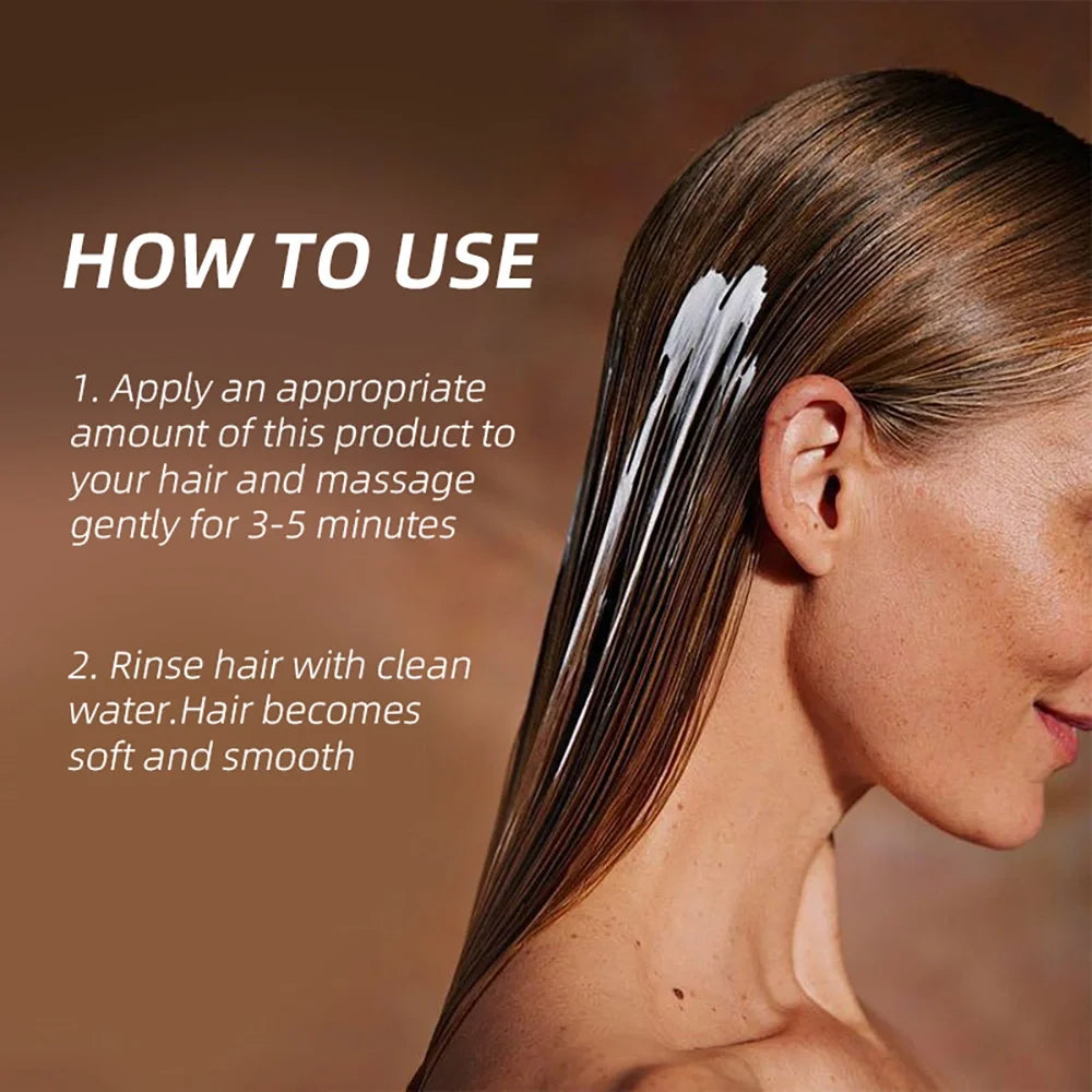 GZE Collagen Keratin Hair Mask - Deep Conditioning for Dry Hair - Infused with Argan Oil, Coconut Oil, and Shea Butter