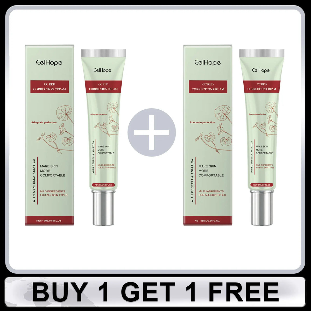 Centella Asiatica CC Cream Full Coverage Oil Control Brighten Skin Tone Long Lasting Cover Pores Moisturizing BB Cream Makeup