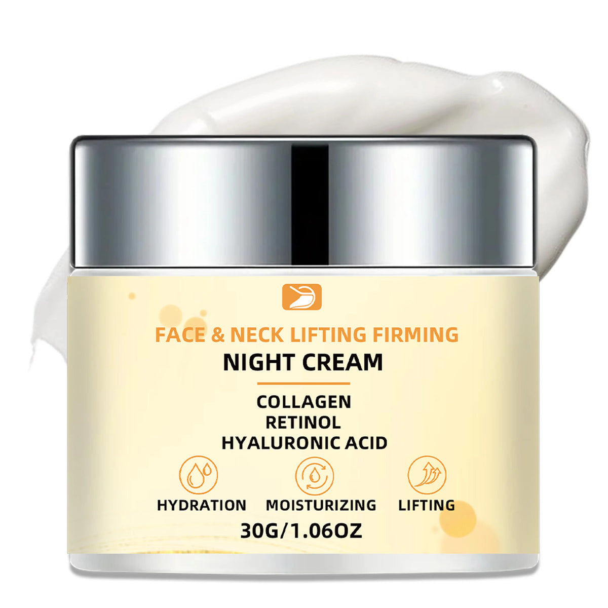 Face & Neck Lifting Firming Night Cream: Firms Face & Neck, Hydrates & Smooths Light Skin. Non-Greasy, Skincare Lovers' Choice