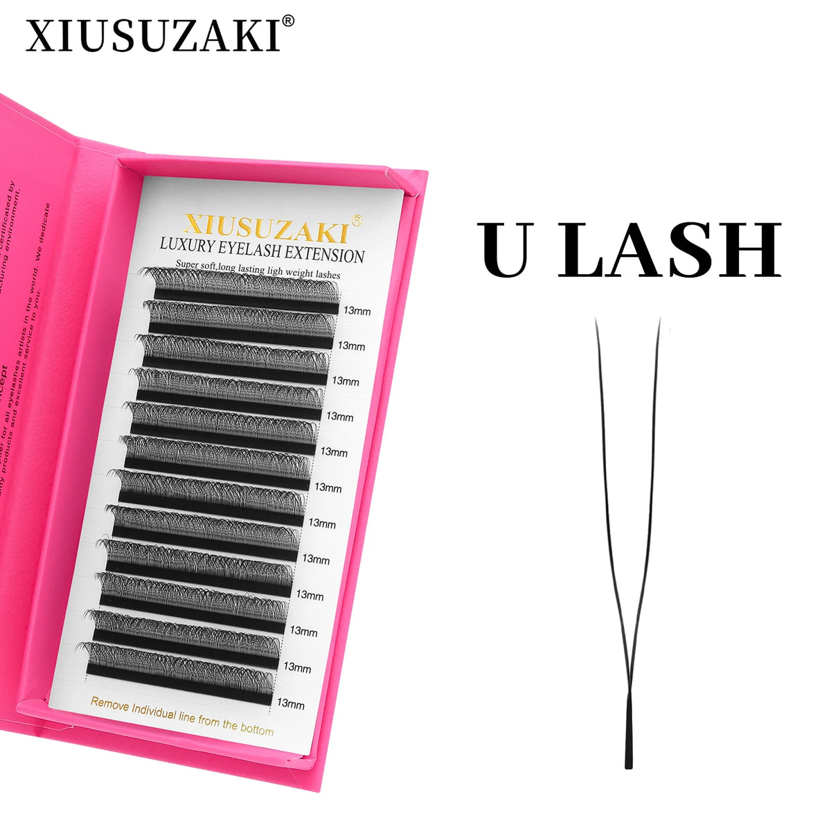 XIUSUZAKI  U-Shaped YY 3D 4D 5D Eyelash Extensions New Style U 2D YY Lashes Extension Mink Premade Volume Fans False Eyelashes