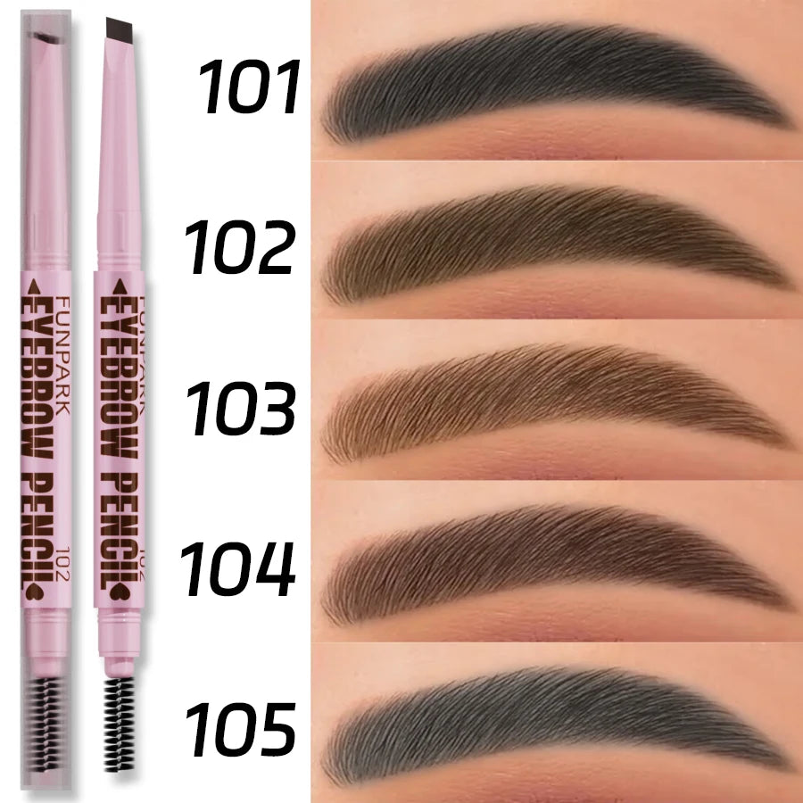 2 In1 Eyebrow Pencil Makeup For Women 5 Colors Waterproof Eyebrow Tattoo Brush Long Lasting Eyebrow Pen Professional Cosmetics