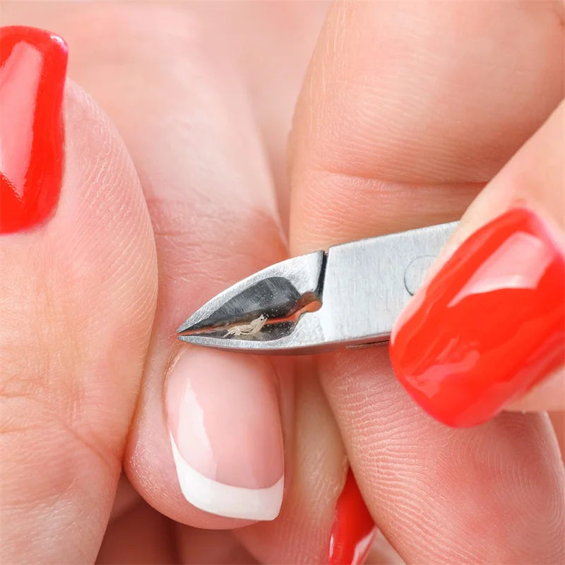 Professional Cuticle Cutter Nail Nippers Scissors Manicure Pusher Pedicure Tong Dead Skin Remover Nail Cuticle Regrowth Tool