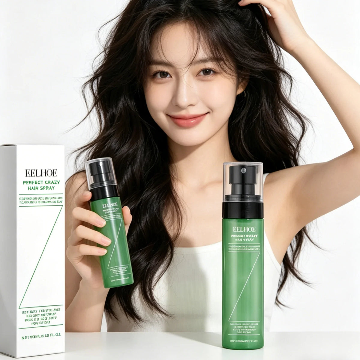 EELHOE Volumizing Hair Spray Oil Control Refreshing Anti Frizz Quick Dry Lightweight Non Greasy Soft Smoothing Hair Spray 100ml
