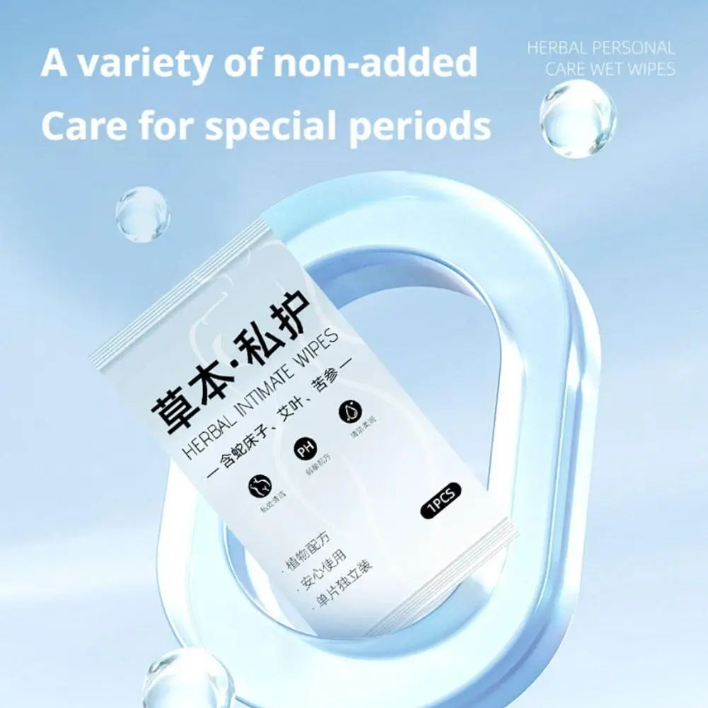 20pcs/bag Feminine Hygiene Care Wipes ultra-lightweight, pH-balanced body and hand cleansing wipes Non-irritant