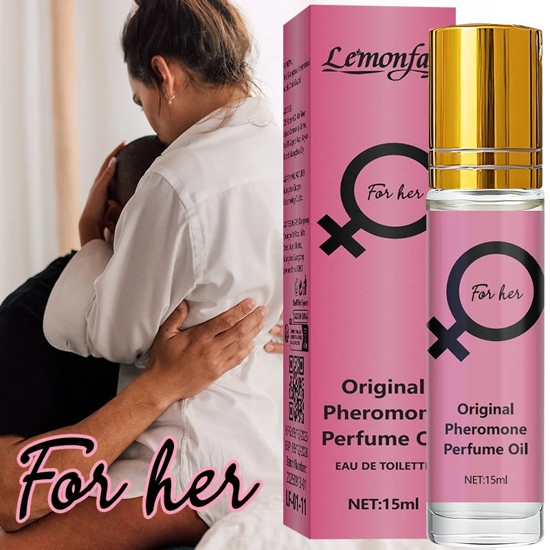 Lemonfay For Her Original Pheromone Perfume Oil - 15ml Portable Roll-On Fragrance, Long-Lasting Intimate Scent for Women