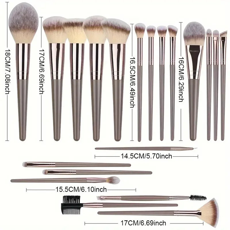 Professional 3-20PCS Makeup Brushes Set Soft Fluffy Foundation Eyeshadow Concealer Blending Blush Brush Kabuki Women Beauty Tool