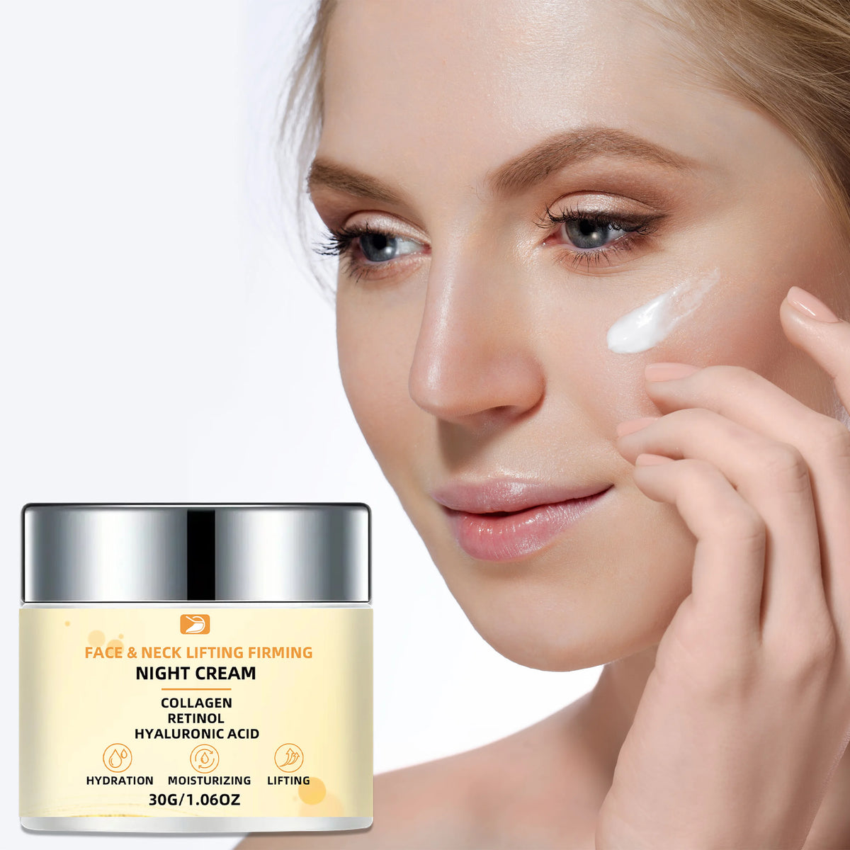 Face & Neck Lifting Firming Night Cream: Firms Face & Neck, Hydrates & Smooths Light Skin. Non-Greasy, Skincare Lovers' Choice