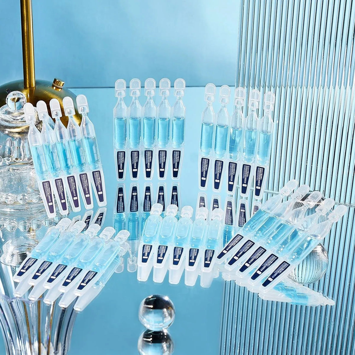 Anti Wrinkle Serum with Astaxanthin 30 Vials - Face Lifting & Firming Ampoules for All Skin Types - Skincare