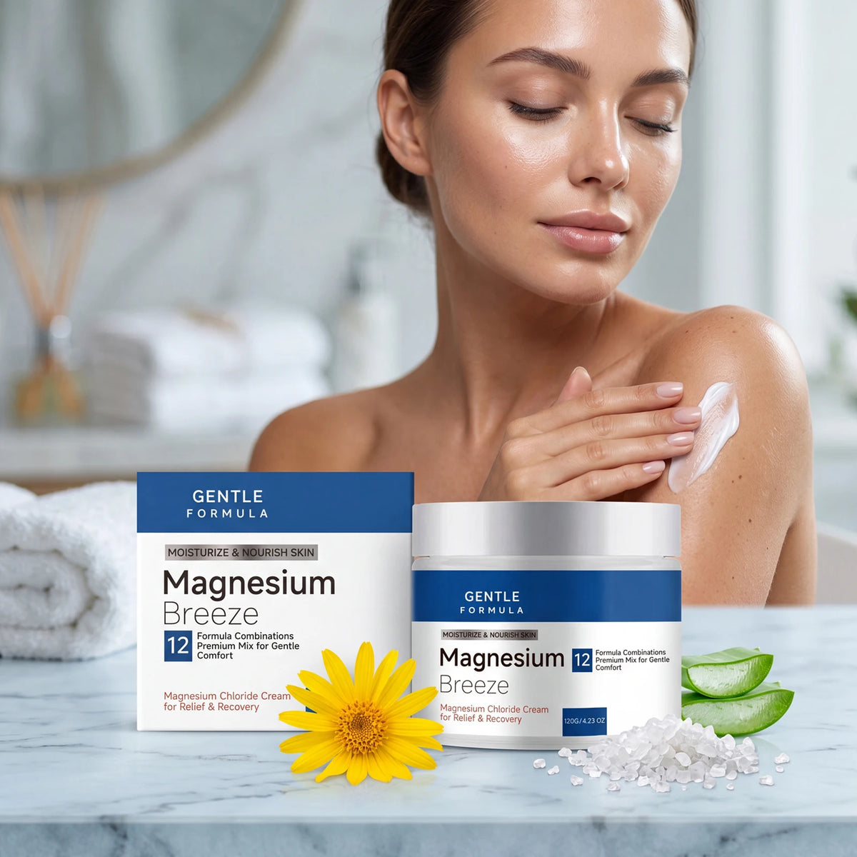 Cooling Body Care Cream Refreshing Skin Moisturizer Daily Massage Lotion for Joint Knee Foot Hip Back Skin Smooth Comfort Care