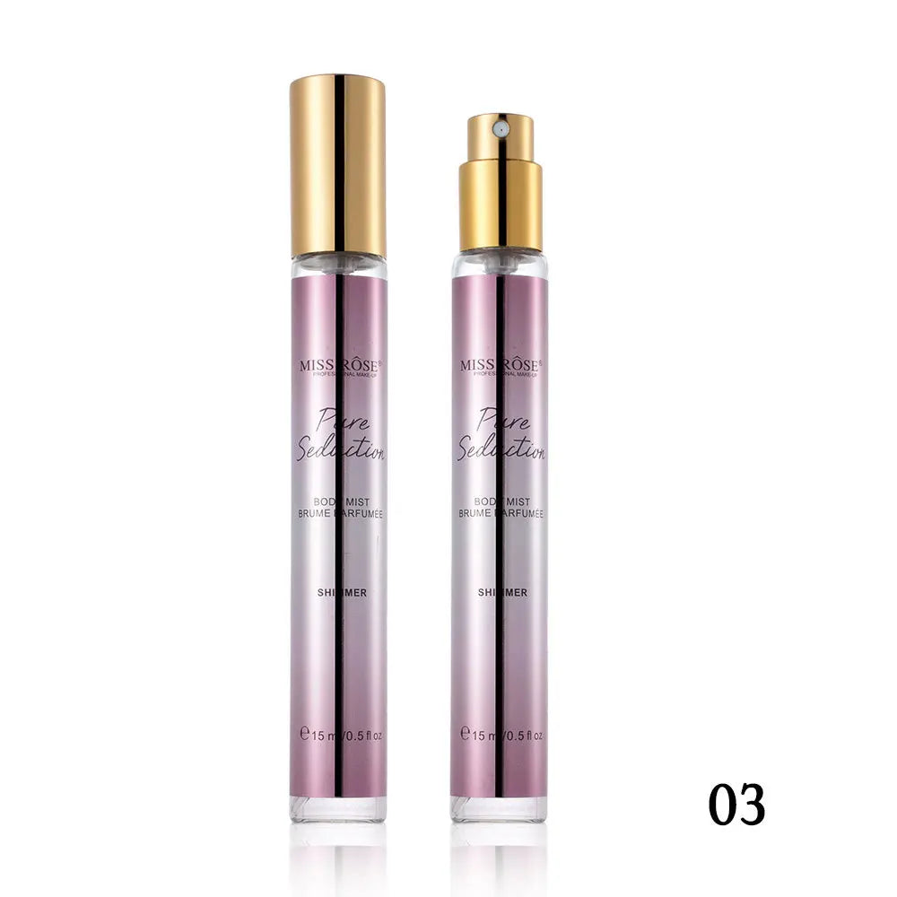 15ml Portable Shimmer Floral Perfume For Women Long‑lasting Light Fragrance Mini Scent Body Mist Daily Cosmetics