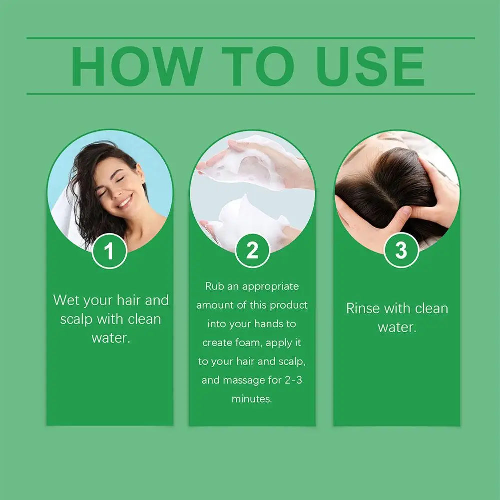 Natural Rosemary Hair Shampoo 100ML Reduce Hair Loss Clean Dandruff Nourish Moisturize Scalp Hair Care Product 1pc