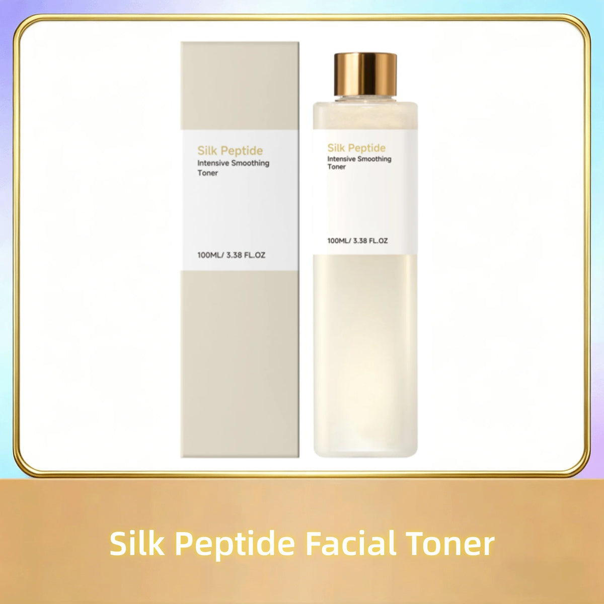 Silk Peptide Facial Toner Soothe Sensitive Skin Smooth Fine Lines Revitalize Skins Barrier Brighten Dull Moisturize Face Toner
