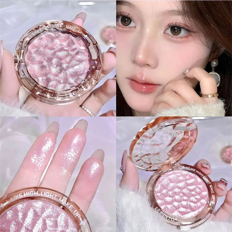 High gloss powder gloss glitter highlight contour palette natural gloss contour concealer lasting light