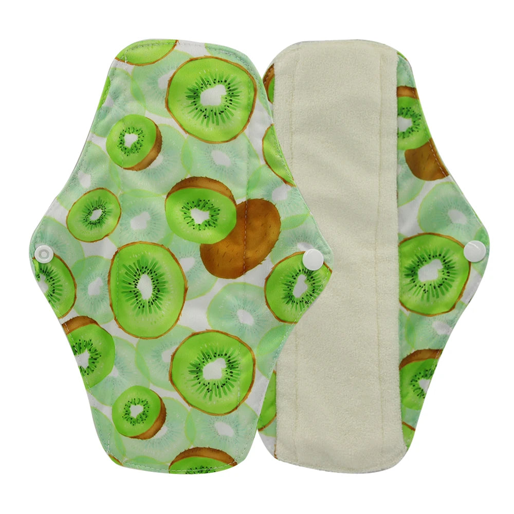 Reusable Organic Cotton Menstrual Pads Sanitary Napkins Washable Menstrual Sanitary Pad Women Cloth Menstrual Pad Period Pads