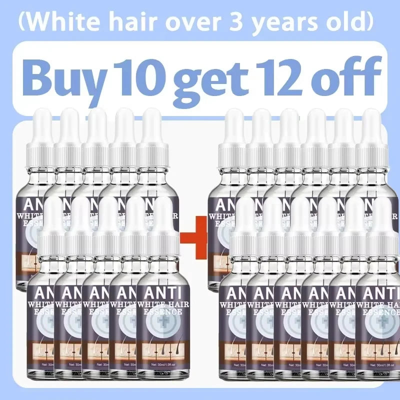 Natural Hair Care Essence Serum Anti Gray Nourish Repair For All Hair Types
