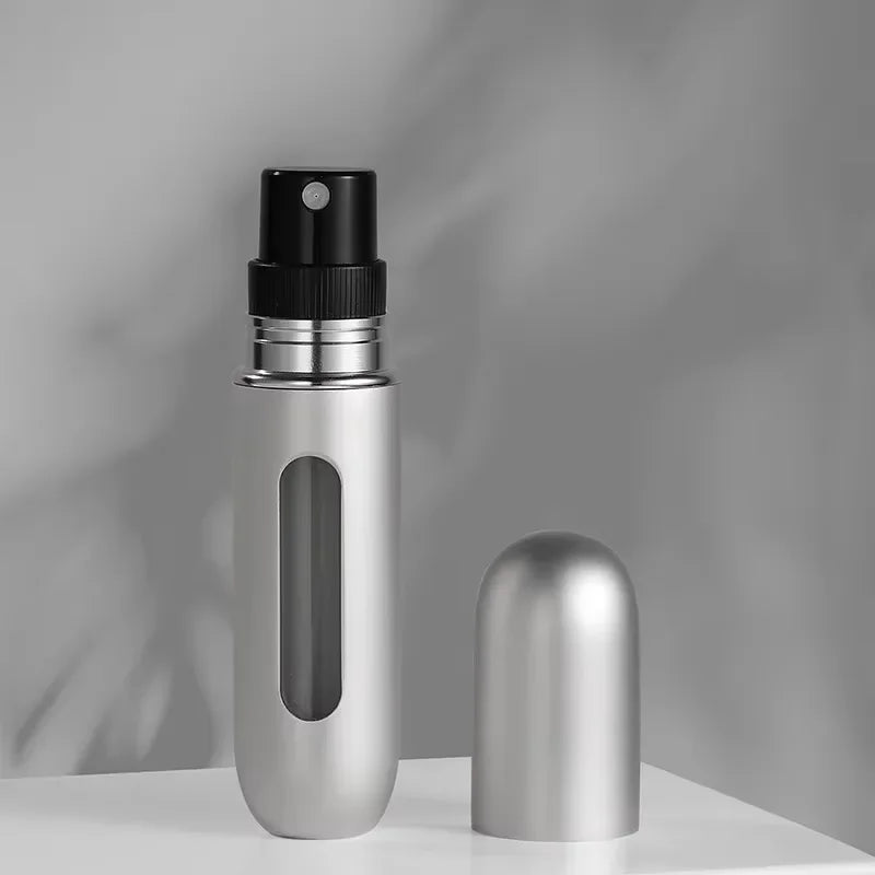 New 5ml Refillable Spray Bottle Mini Flower Pattern Refillable Perfume Bottle with Pendant Empty Cosmetic Containers Cute
