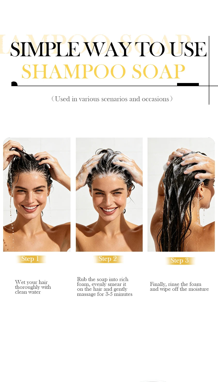 Lemon Plant Shampoo Is Refreshing, Oil Controlling, Dandruff Reducing, and Strong for Hair. Handmade Shampoo Without Silicone Oi