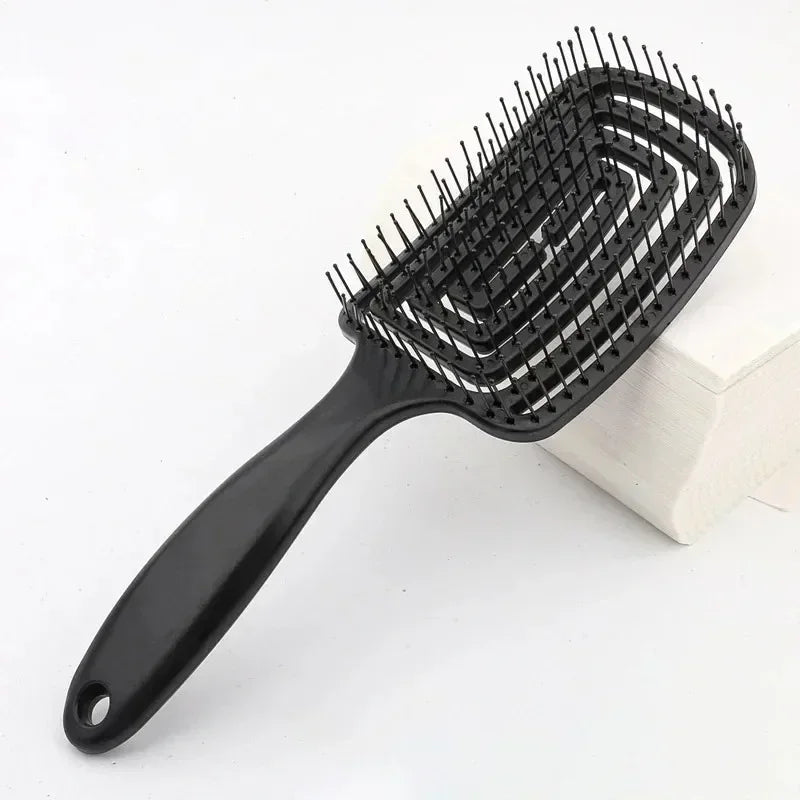 Women Salon Detangling Hair Brush Anti Static Scalp Exfoliating Massage Comb Wet Hair Styling Hairdressing Tool 1pc