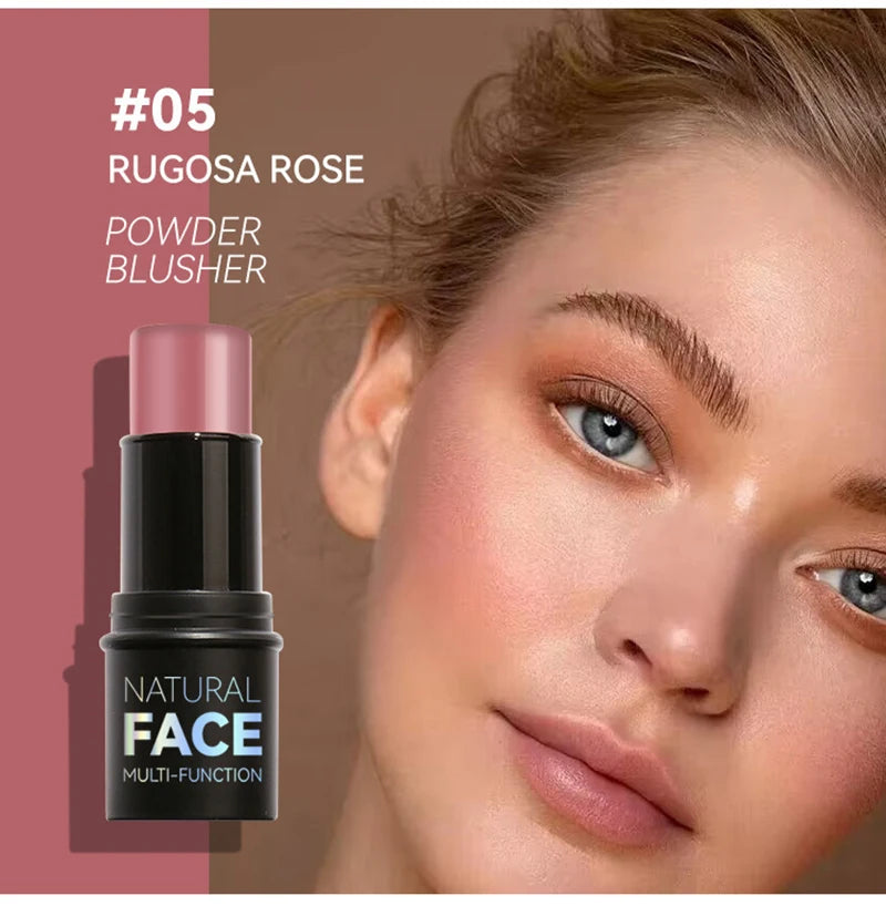Face Pearl Stone Highlighter Stick Contour Shading Lasting Cheek Stereoscopic Brightening Skin Blush Illuminator Makeup Cosmetic