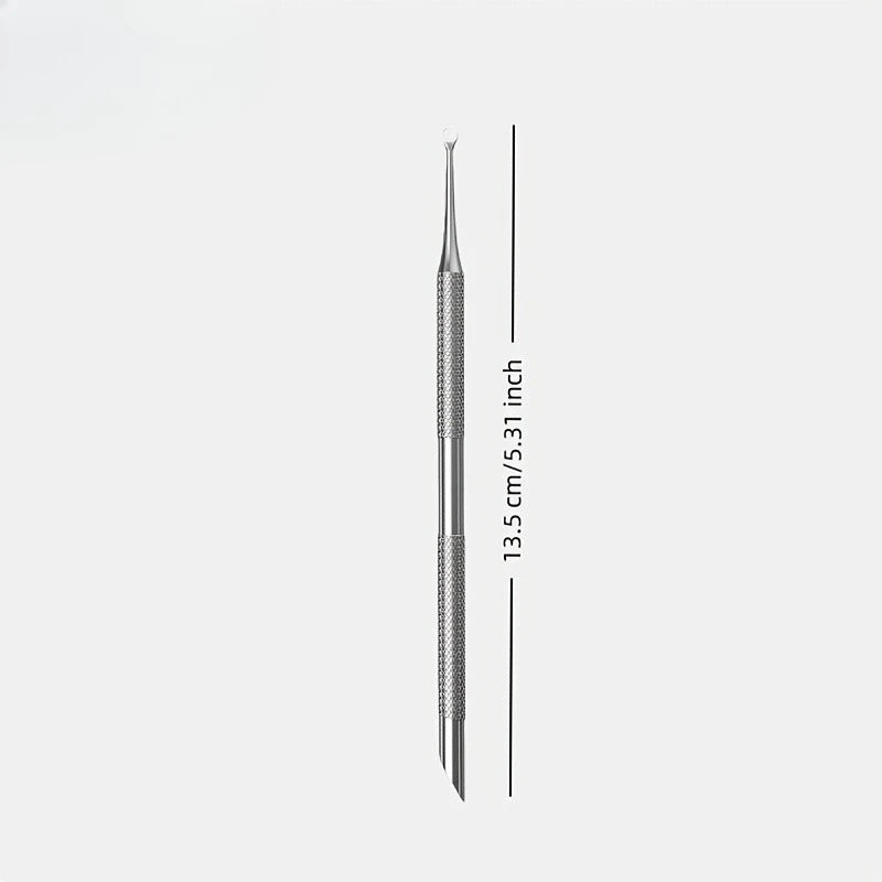 2pcs Multifunctional Nail Tool Set | Professional Dead Skin Trimmer Nail File Double-Ended Dead Skin And Cuticle Remover