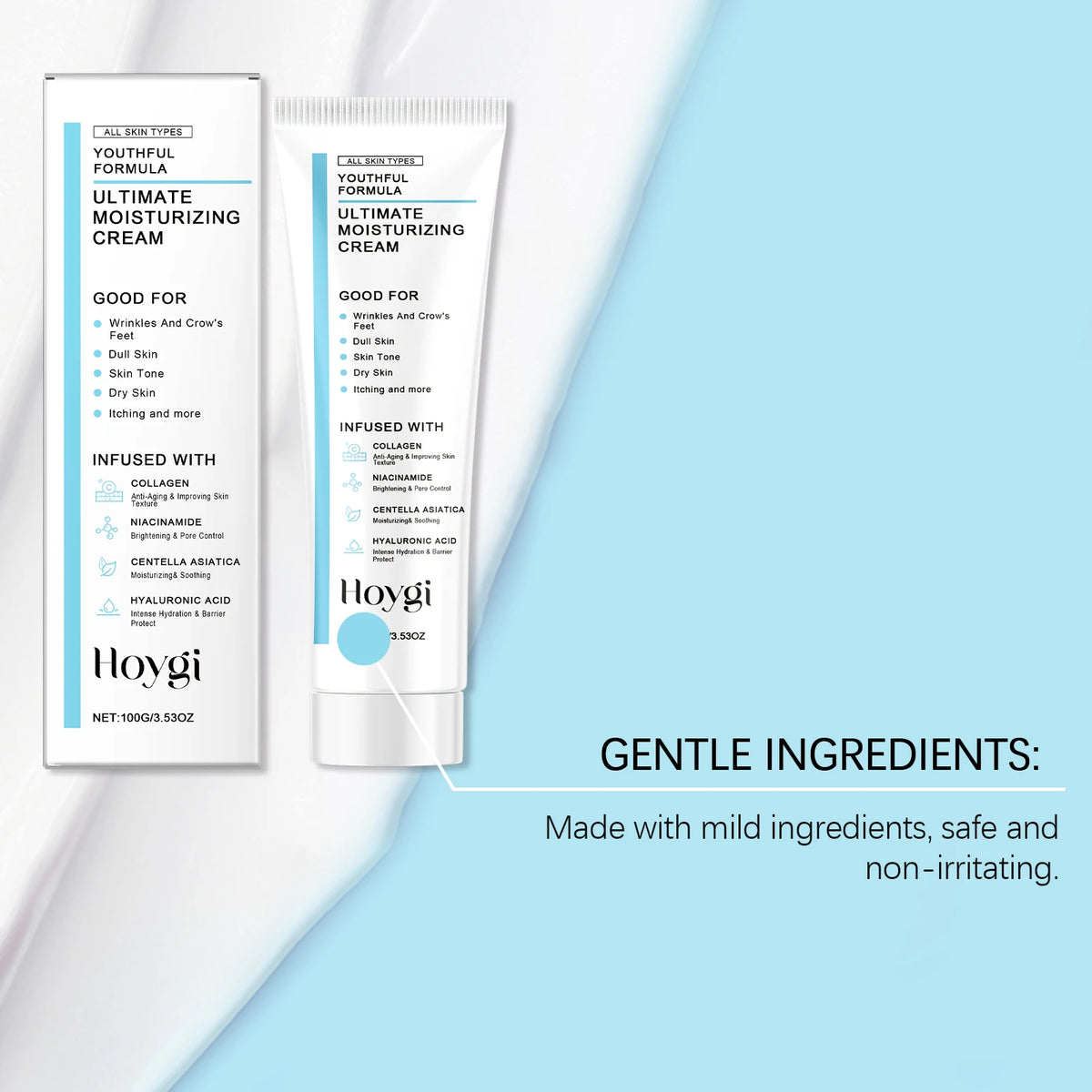 Centella Moisturizing Cream Hyaluronic Acid Daily Nourishing Cream Strengthen Barrier Rejuvenation Oil Control Brighten Skin Car
