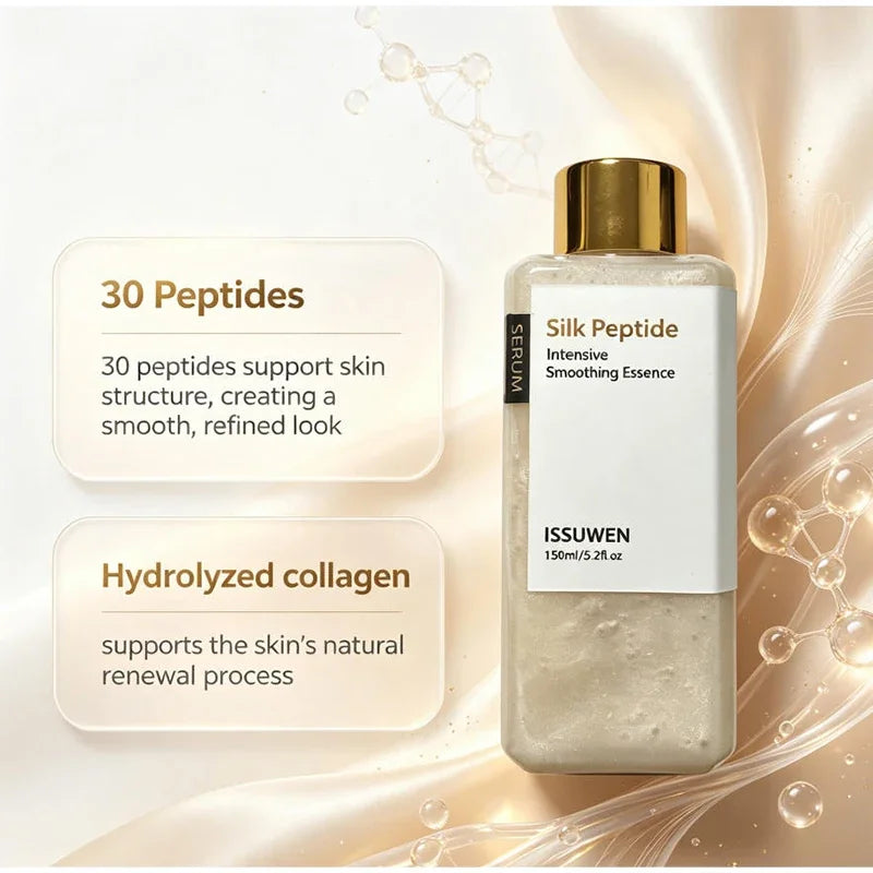 Silk Peptide EGF Facial Toner Gold Particle Smoothing Essence Water Deep Hydration Moisturizing Face Liquid Daily Korea Skincare