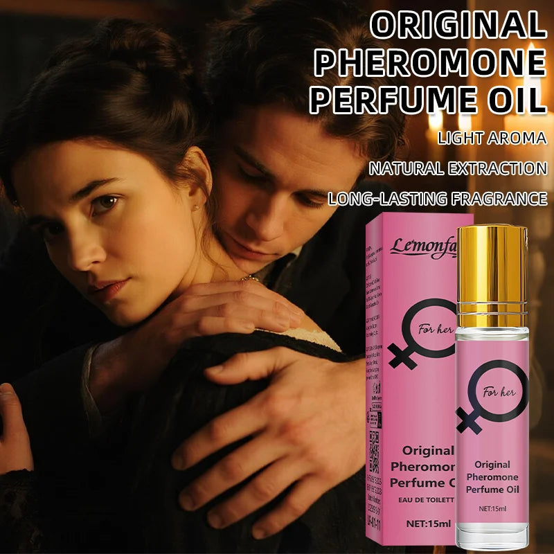 Lemonfay For Her Original Pheromone Perfume Oil - 15ml Portable Roll-On Fragrance, Long-Lasting Intimate Scent for Women