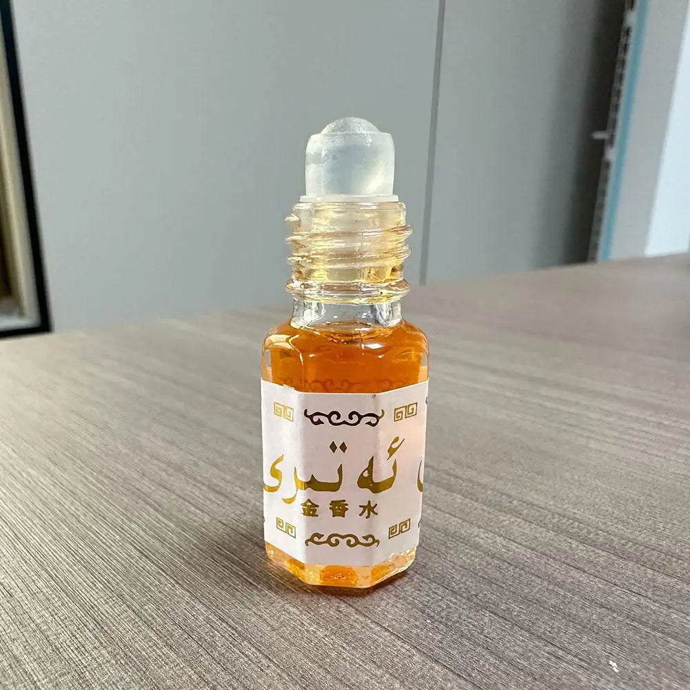 1/3/5pcs 3ml Golden Ball Parfum Mini Portable Middle East Arab Milky Fragrance Floral Scent Lasting Date Exotic Eau De Toilette