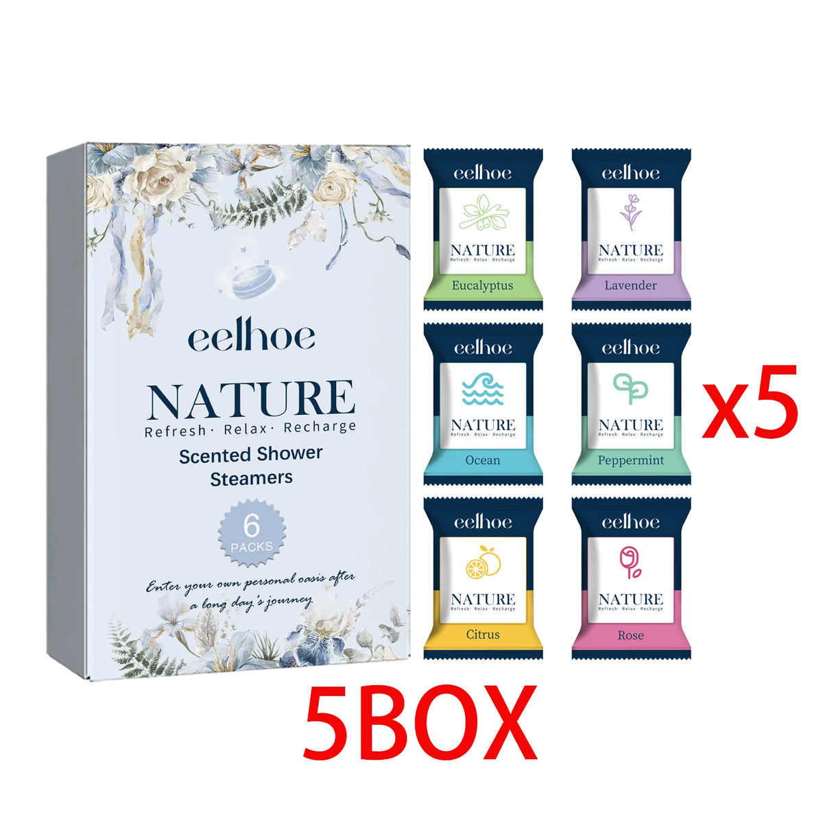 6pcs Aromatherapy Shower Steamers Long-Lasting Fragrance Nighttime Shower Tablets Bath Tablets For Bath Tablet Spa Relaxation