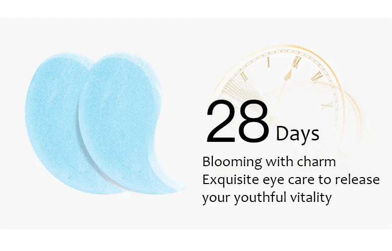 60pcs Hyaluronic Acid Crystal Collagen Eye Mask Anti Dark Circles Remove Eye Bags Moisturizing Firming Eye Patches Skin Care