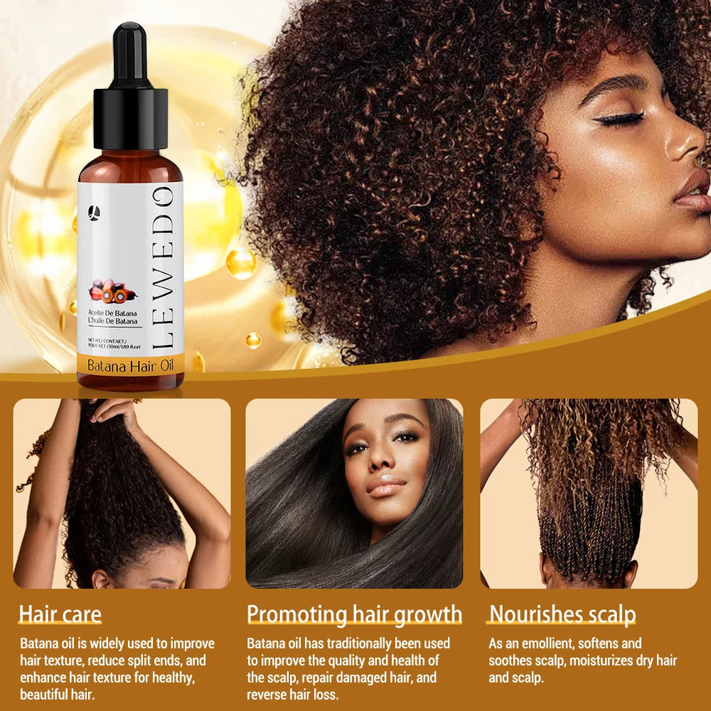 100% Natural Batana Oil Batana Butter Hair Mask Treatment Deep Conditioner for Dry Damaged Hair and Growth Nourishing & Smooth