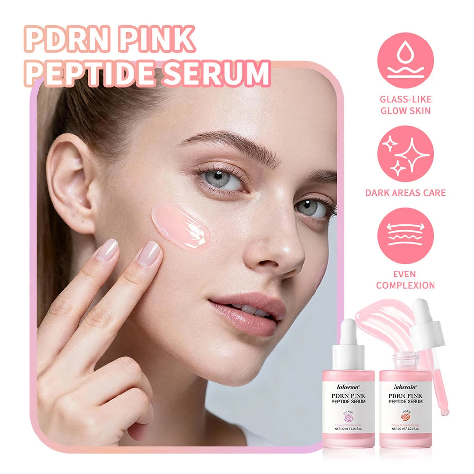 Salmon DNA PDRN Pink Peptide callage Serum Pink Glow Serum Remove Skin Darkness Hydrating Moisturizing Firming Korean Skincare