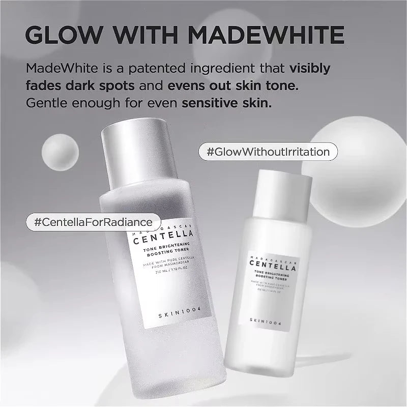 SKIN1004 Madagascar Centella Ampoule 55ml and Probio Cica Essence Toner 210ml Soothing Calming Hydrating Skincare Set With Box