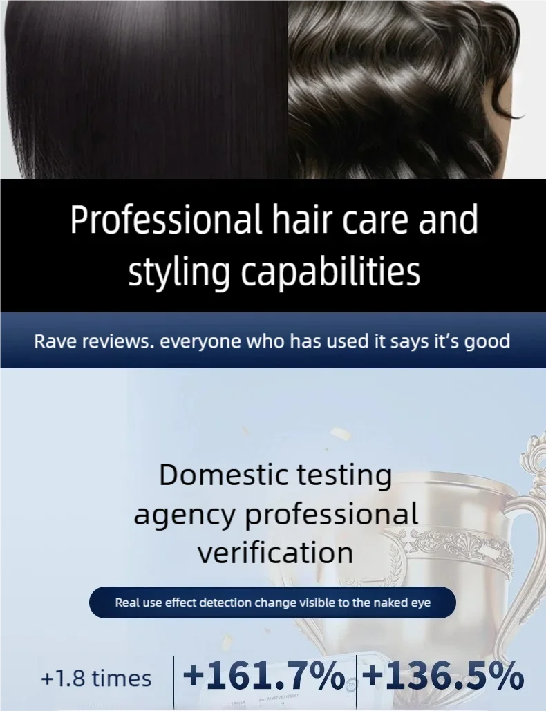 6-in-1 multifunctional hair styler, 110,000 RPM high-speed hair care, ionic hair dryer, quick drying, automatic curling set