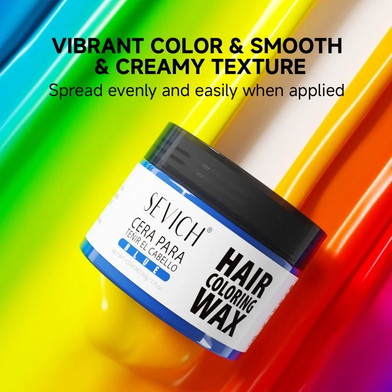 Hairs Dyed Mud Hair Colour Wax Easy To Wash Hair Styling Paste Dye for Eyebrow Beards Coloring Temporary Hair Color Style Cream