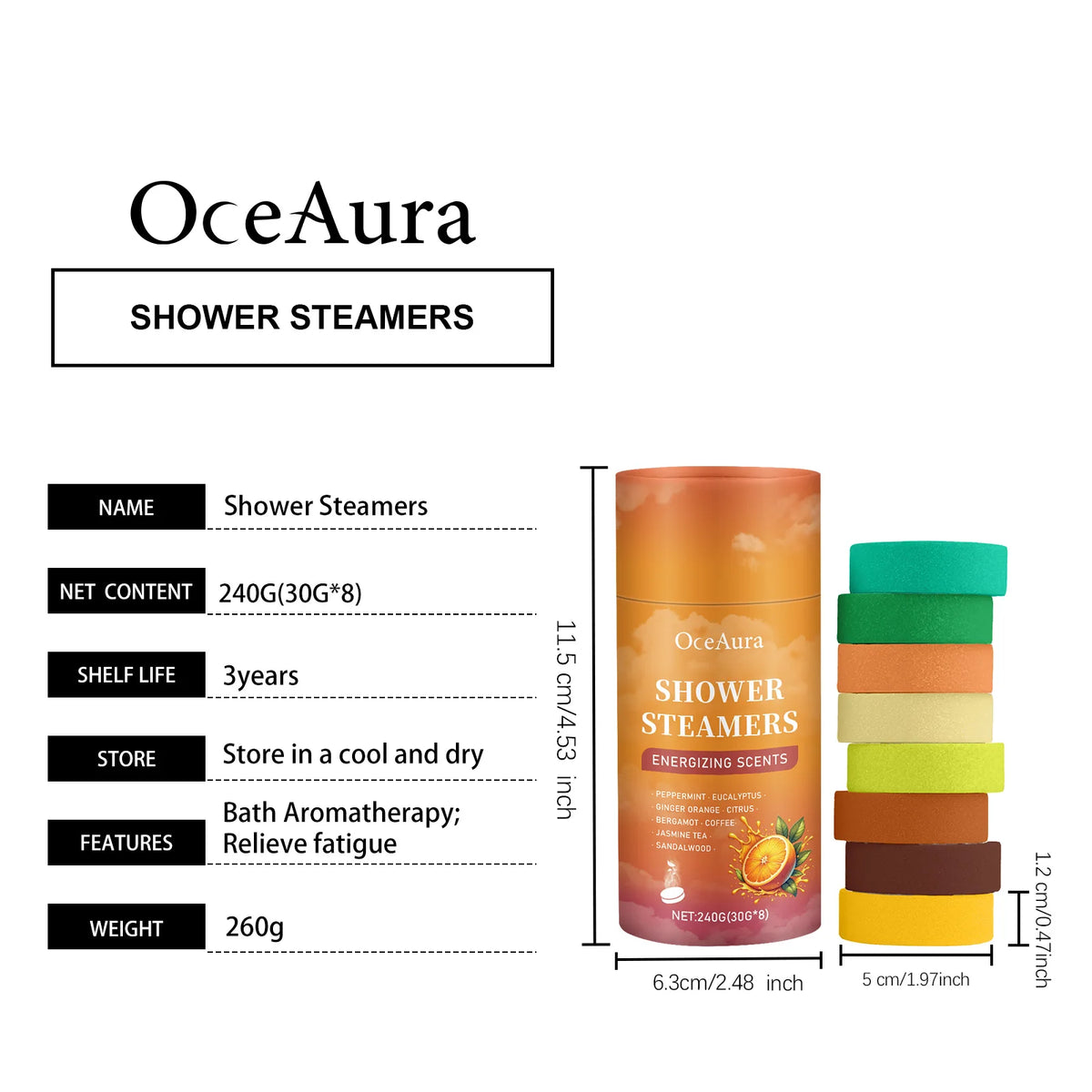 Aromatherapy Shower Steamers Aromatherapy Home Spa Relax Body Mental Relaxation Bath Products Shower Steamers Tablets Deep Clean