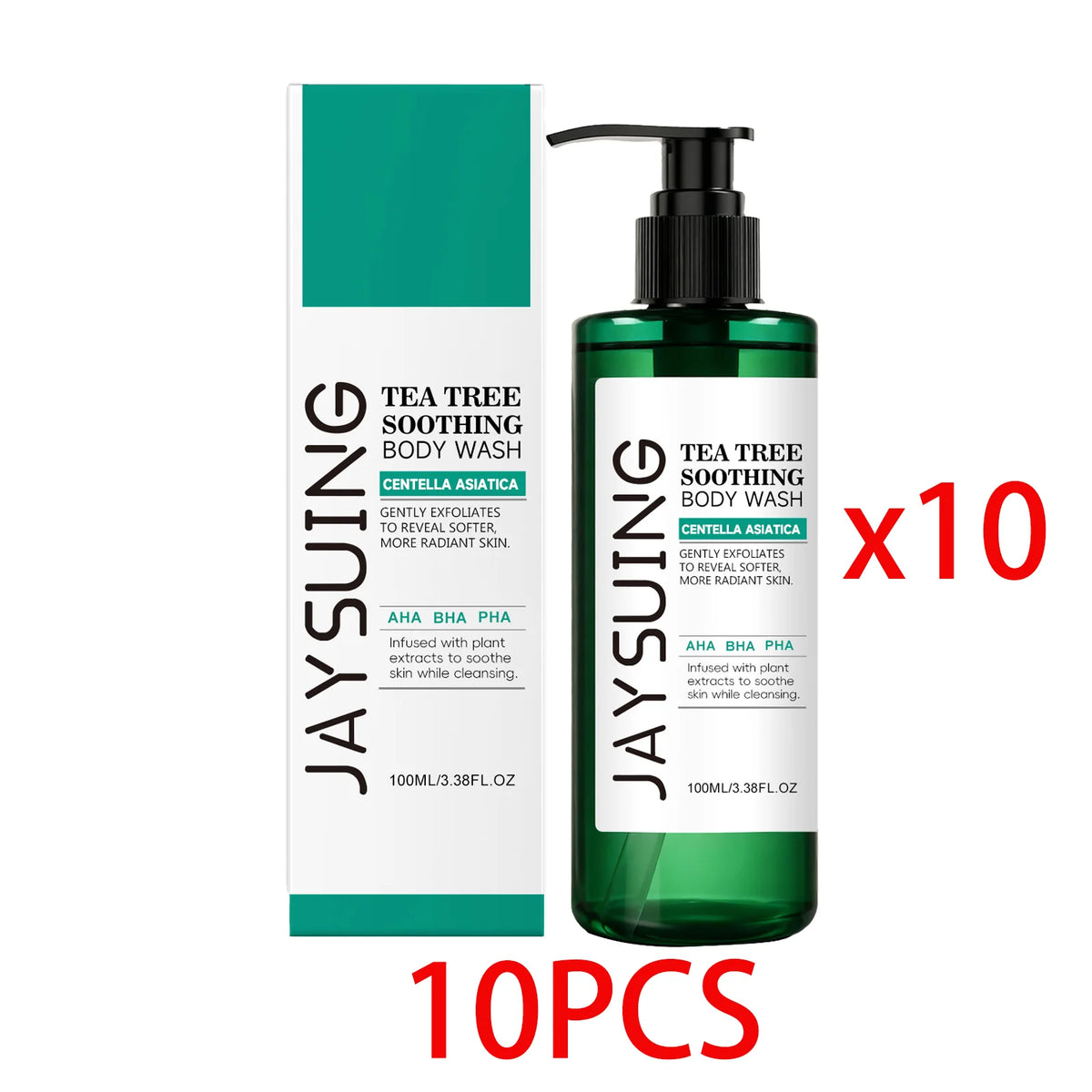Tea Tree Shower Gel Exfoliating Lasting Aroma Refreshing Control Oil Hydrate Rich Foam Body Wash Soothing Moisturize Bath Lotion