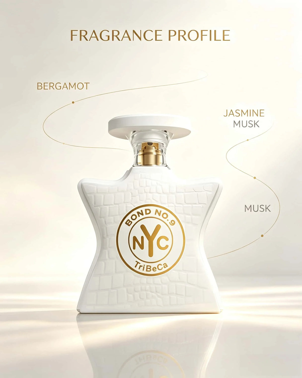 Bond No.9 TriBeCa Unisex Eau De Parfum 100ml Luxury Gourmand Woody Fragrance Long Lasting Perfume Spray Exquisite White Embossed Bottle Gift for Men Women