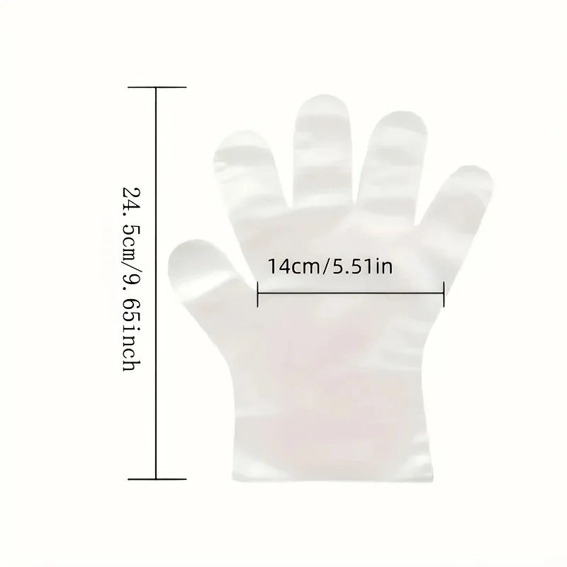 Thick Disposable Hand Mask Gloves, Disposable Foot Mask Foot Covers, Multi-functional Foot/Hand Cover with Blue Adhesive Dots