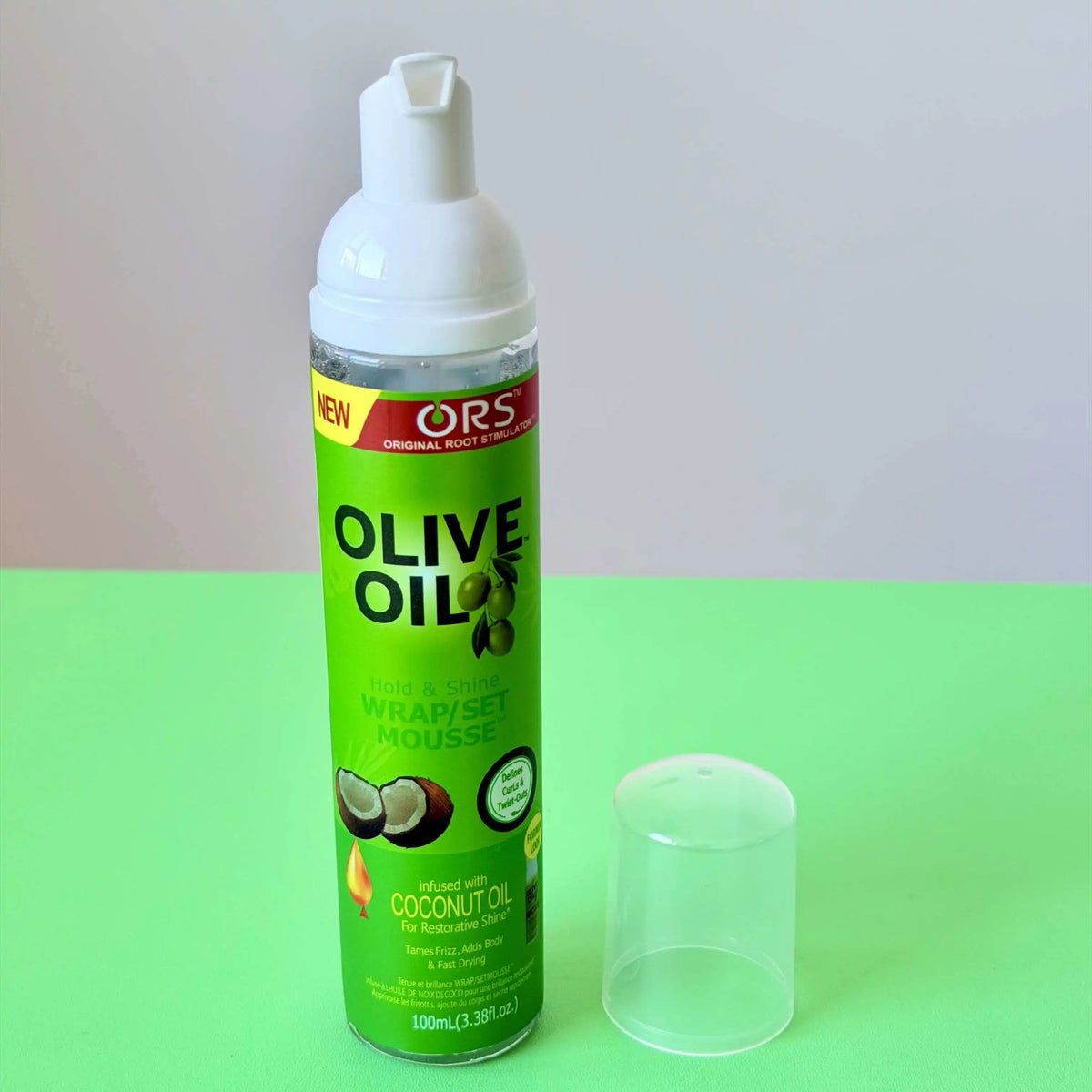 207ml/100ml  Curly Hair Mousse For Wigs Strong Hold Olive Oil Hair Styling Mousse Anti-Frizz Hair Foam Mousse For Styling Hair