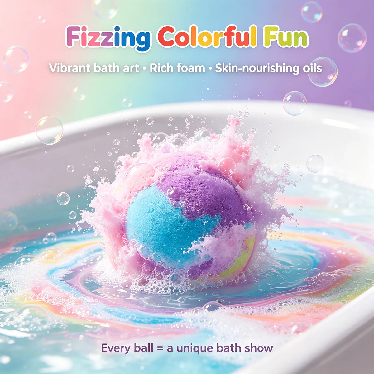 Bath Bombs Set with Surprise Toys Inside – Natural & Organic Fizzies for Bubble Bath Gift for Birthday Holiday , 600g (50g × 12)