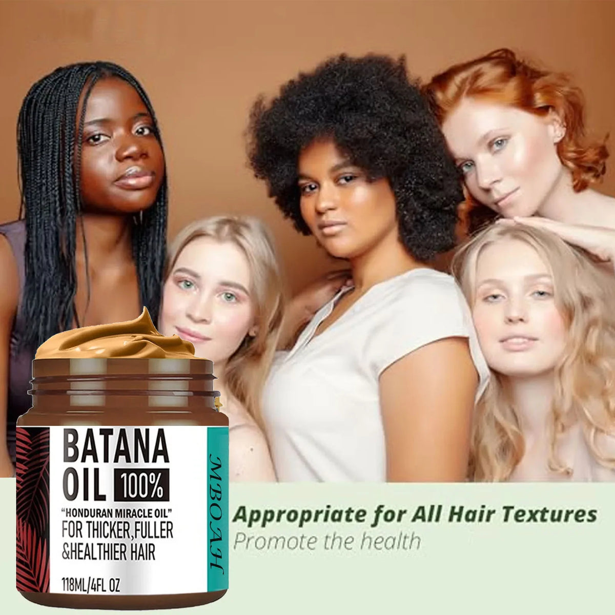 100% Unrefined Batana Oil Hair Conditioner- Get Fuller, Thicker, Healthier Hair Conditioner Haircare Silky Hair Nutrition