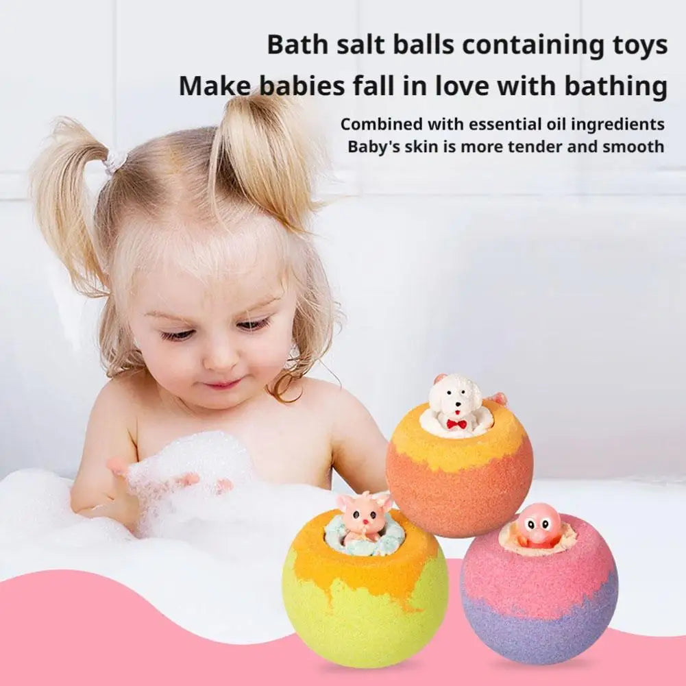 Newly Upgraded 1pcs Surprise Bath Balls Bath Toys Bath Ball Foam Bath Children Bath Ball Mini With Surprise Toy Inside