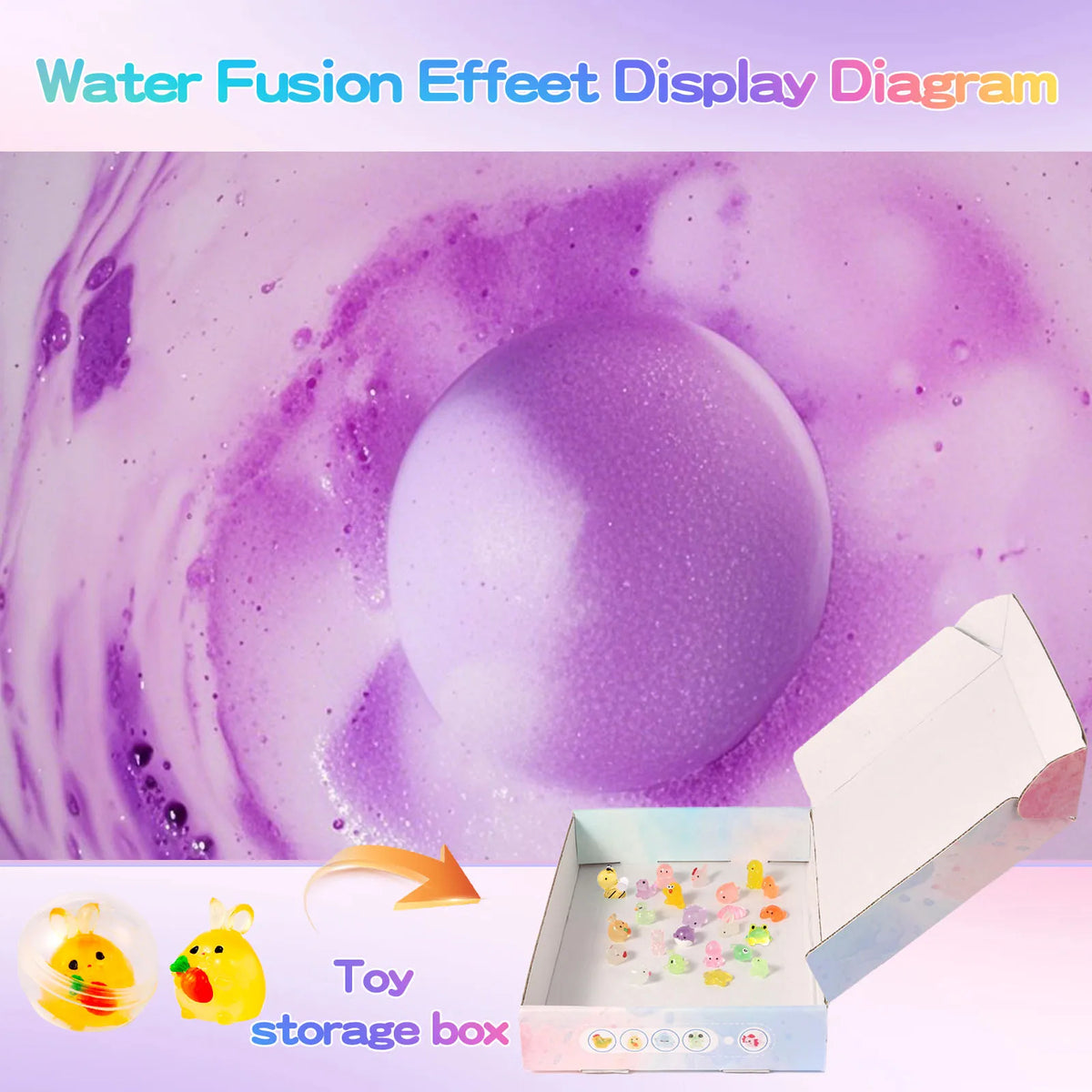 Bath Bombs for Kids with Surprise Inside, 24 Pack Kid Bath Bombs Gift Set, Easter Gifts for Kids Bubble Bath Product for Boys Gi